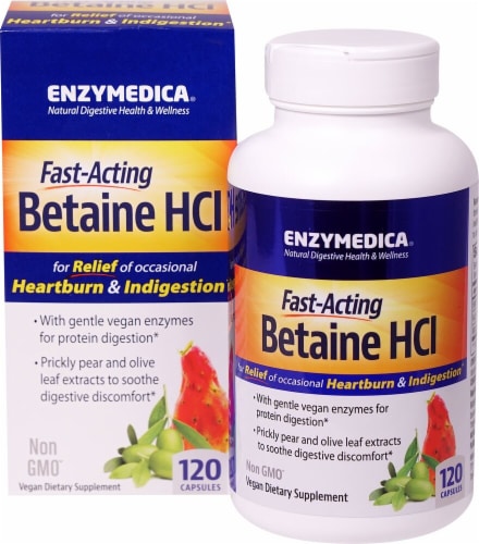 Enzymedica  Betaine HCl Perspective: front