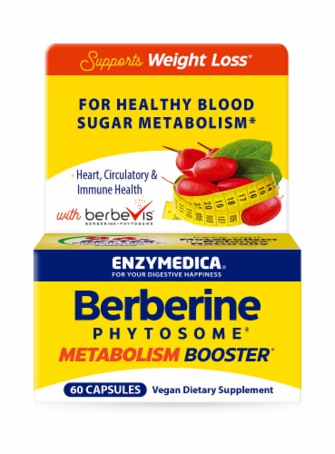 Enzymedica® Berberine Phytosome® Metabolism Booster Perspective: front