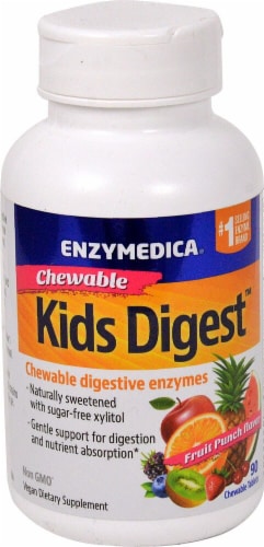 Enzymedica  Kids Digest™ Chewables   Fruit Punch Perspective: front