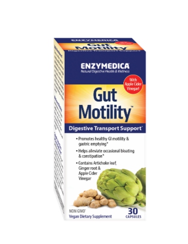 Enzymedica Gut Motility Vegan Dietary Supplement Perspective: front