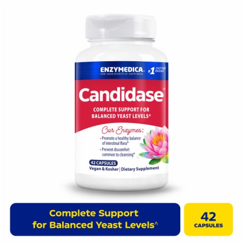 Enzymedica® Candidase Dietary Supplement Capsules Perspective: front