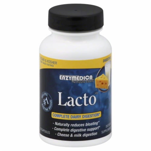 Enzymedica Lacto Complete Dairy Digestion Perspective: front