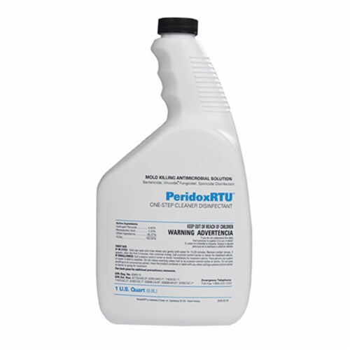 PeridoxRTU Surface Disinfectant Cleaner Liquid 32 oz. Bottle Vinegar Scent 1 Ct 19084304 Perspective: front