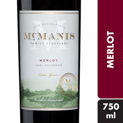 McManis Family Vineyards Merlot California Red Wine