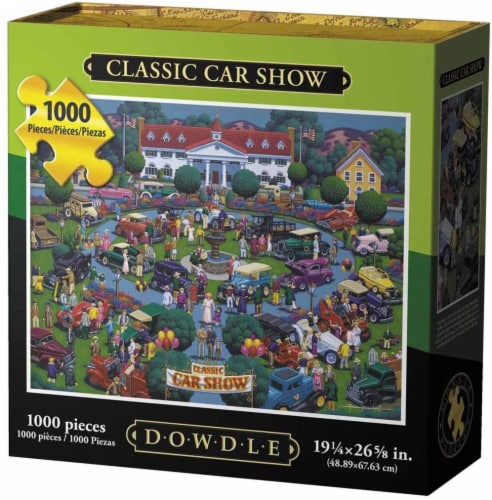 Dowdle Classic Car Show Jigsaw Puzzle Perspective: front