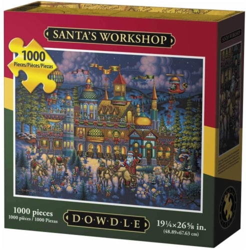 Dowdle Santa's Workshop Jigsaw Puzzle Perspective: front