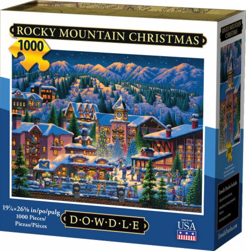 Dowdle Rocky Mountain Christmas Jigsaw Puzzle Perspective: front