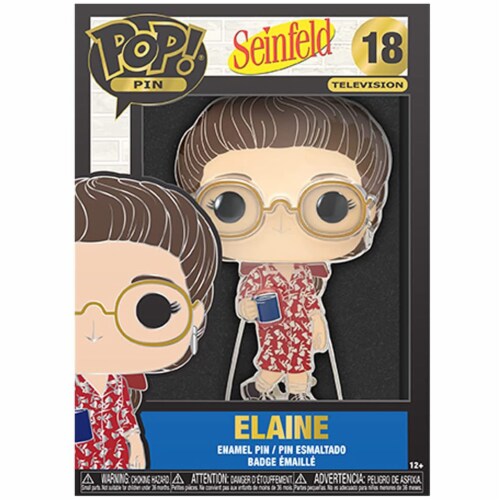Funko Seinfeld POP Pin Elaine Figure Perspective: front
