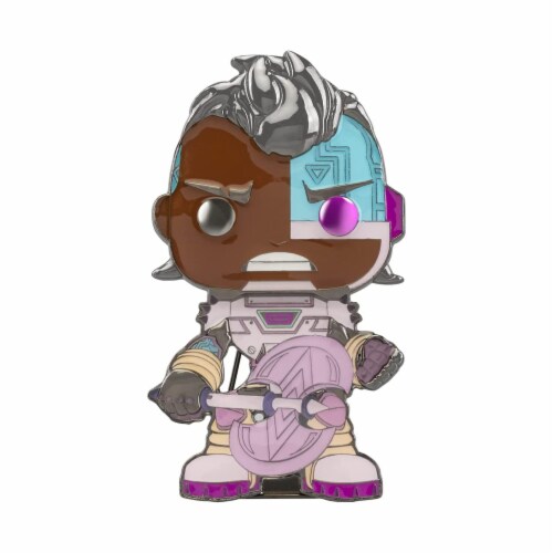 Funko DC Teen Titans POP Pin Cyborg Figure Perspective: front