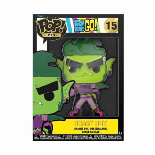 Funko DC Teen Titans POP Pin Beastboy Figure Perspective: front