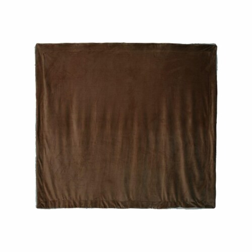 Alpine Fleece Oversized Mink Sherpa Blanket Perspective: front