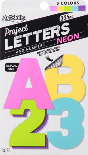 ArtSkills® Project Letters and Numbers - Neon Perspective: front