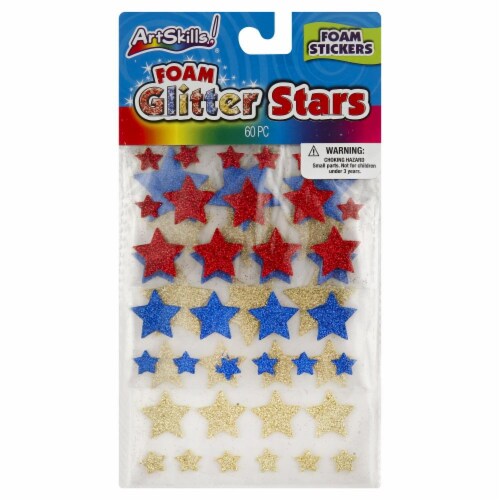 ArtSkills® Glitter Mini Foam Stars - 1 Count Perspective: front