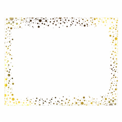 ArtSkills Quatrafoil Poster Board - White/Gold Perspective: front