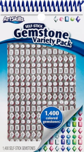 ArtSkills® Self-Stick Gemstone Variety Pack Perspective: front
