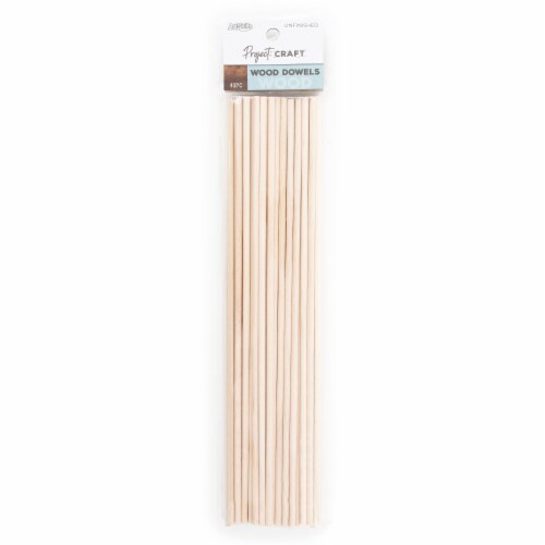 ArtSkills® Project:Craft™ Unfinished Wood Dowels Perspective: front
