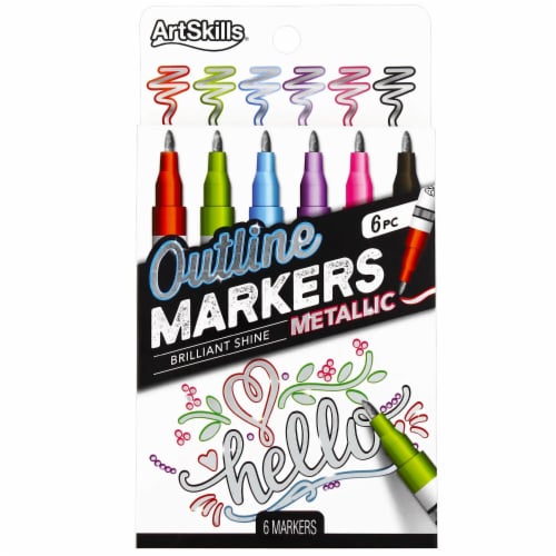 ArtSkills® Metallic Outline Markers Perspective: front