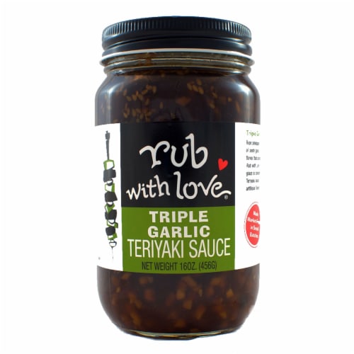 Rub with Love® Triple Garlic Teriyaki Sauce Perspective: front