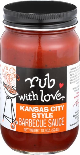 Rub with Love Kansas City-Style BBQ Sauce Perspective: front