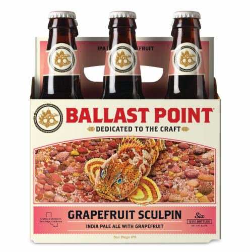 Ballast Point Grapefruit Sculpin Craft Beer Perspective: front