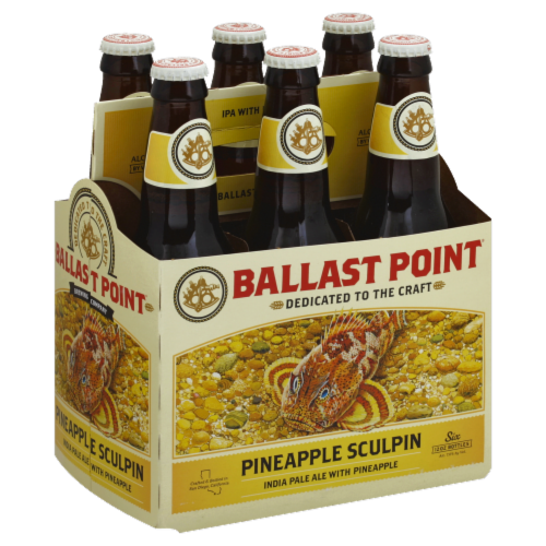 Ballast Point Pineapple Sculpin IPA Perspective: front