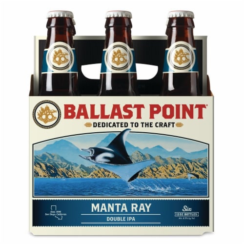Ballast Point Manta Ray Double IPA Perspective: front