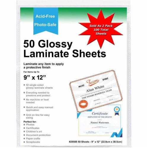 Tarifold 9 x 12 in. Self - Adhesive Clear Laminating Sheets, 1 - Kroger