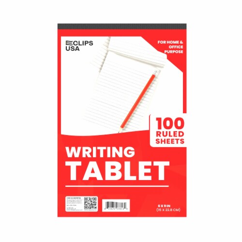 E-Clips USA Ruled Writing Tablet 48-Units Perspective: front