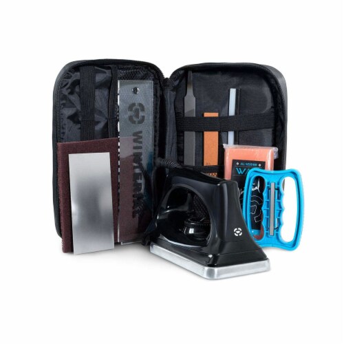 Winterial Snowboard Repair Tuning Kit w/ Wax, Iron, Scrapers, Files