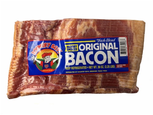 Kountry Boys Thick Sliced Hickory Smoked Original Bacon Perspective: front