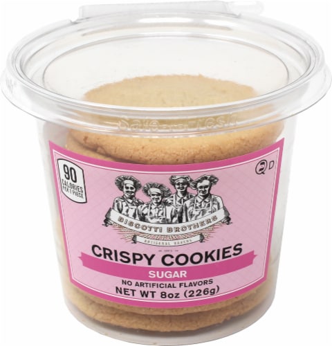Biscotti Brothers Sugar Crispy Cookies Perspective: front