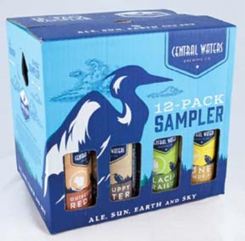 Central Waters 12-Pack Sampler Perspective: front