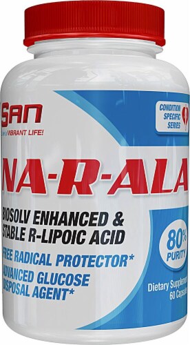 San  Na-R-ALA Alpha Lipoic Acid Perspective: front