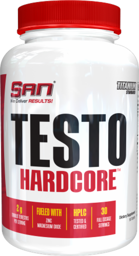San Testo Hardcore Dietary Supplement Tablets Perspective: front