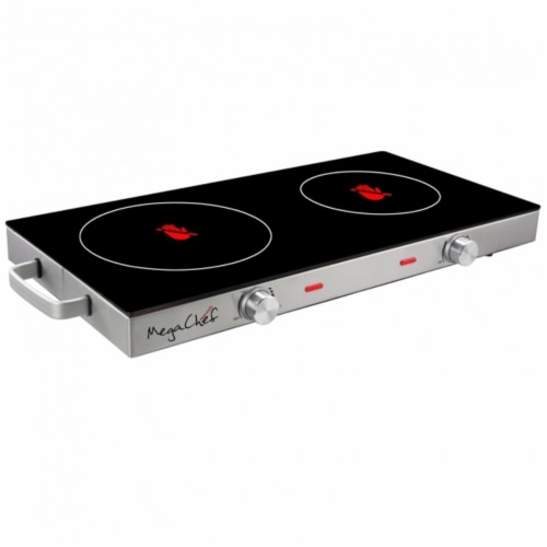 Megachef MC-6200IC Ceramic Infrared Double Electical Cooktop Perspective: front