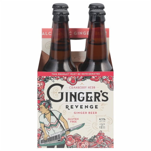 Ginger's Revenge Cranberry Herb Ginger Beer Perspective: front