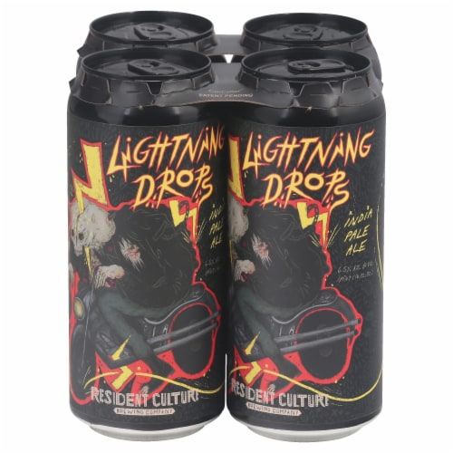 Heist Brewery Lightning Drops Hazy IPA Perspective: front