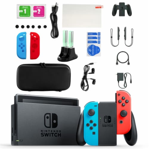 Nintendo Switch in Neon & Accessory Kit, One Size - Kroger