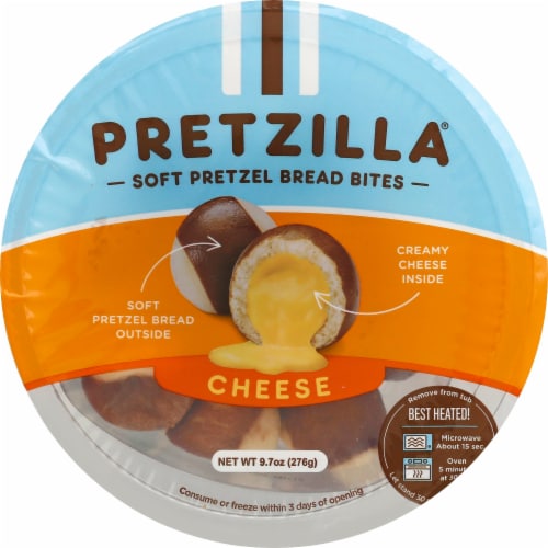 Pretzilla Cheese-Filled Soft Pretzel Bread Bites Perspective: front