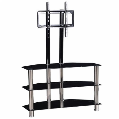 Glass tv stand for shop 55 inch tv