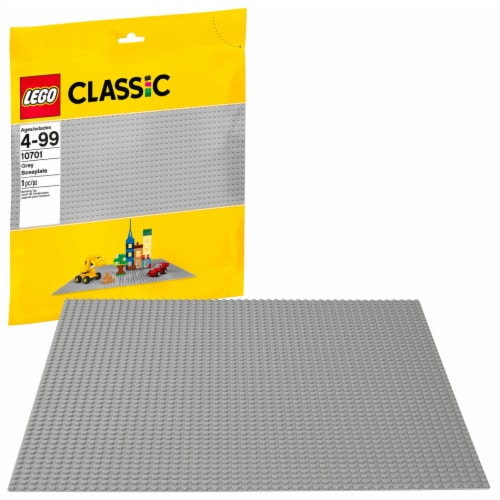 LEGO® 10701 Gray Baseplate Building Set Perspective: front