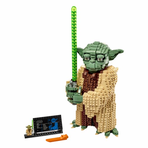 Lego Star Wars: Master Yoda Minifigure With Green Lightsaber