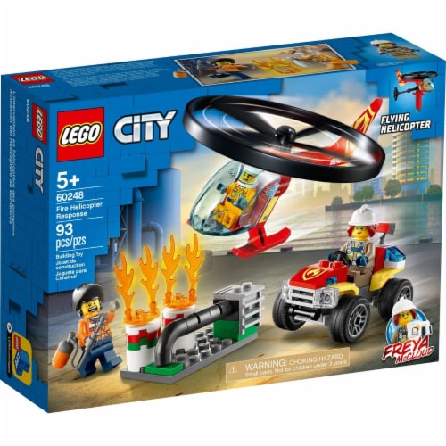 60248 LEGO City Fire Helicopter Response Building Set 93 pc