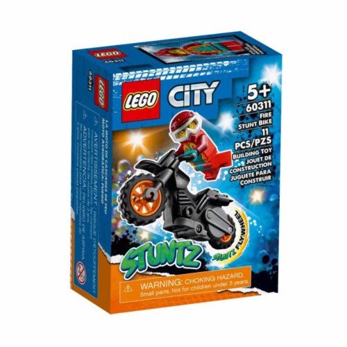 60311 LEGO® City Fire Stunt Bike Building Set Perspective: front