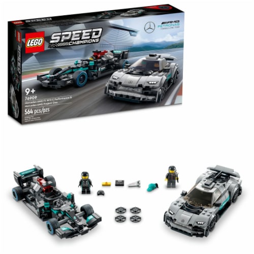 LEGO® 76909 Speed Champions Mercedes-AMG F1 W12 E Performance Project One Building Set Perspective: front