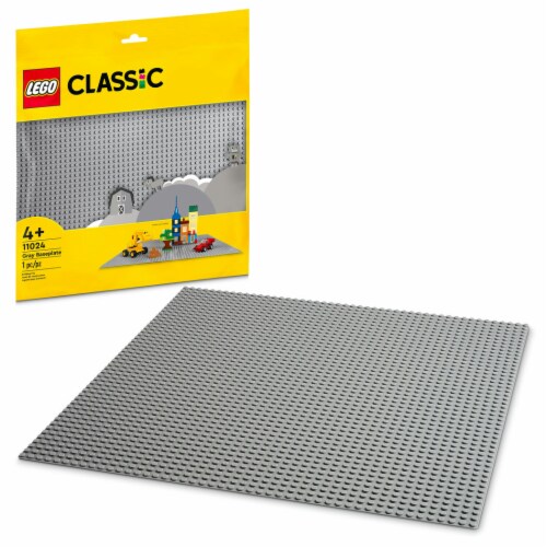 LEGO® Classic Gray Baseplate Building Set Perspective: front