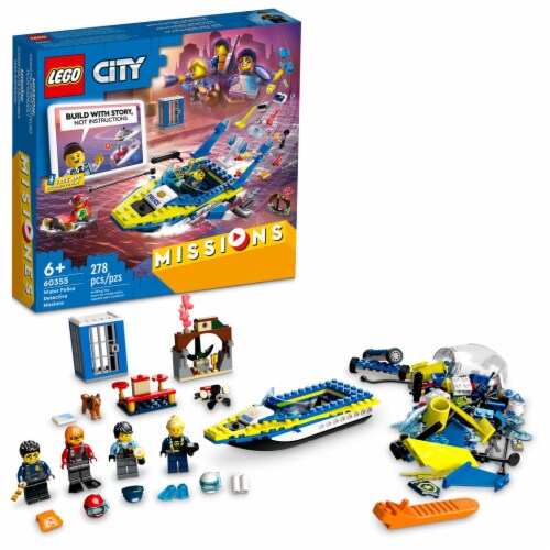 LEGO® 60355 Water Police Detective Mission Building Set Perspective: front