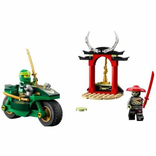 LEGO® Ninjago Lloyd's Ninja Street Bike Building Set Perspective: front