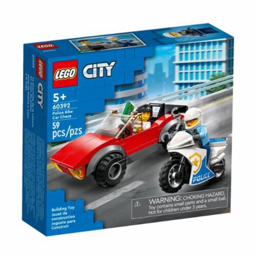 LEGO® Police Bike Car Chase Building Set Perspective: front