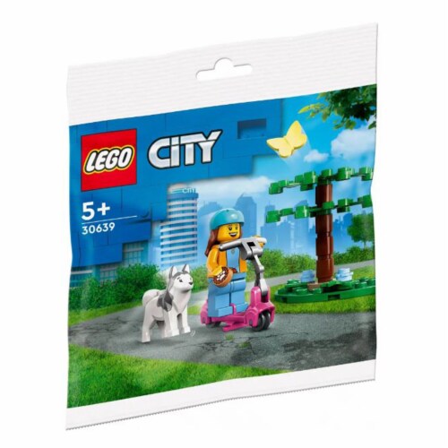 LEGO Dog Park and Scooter Perspective: front